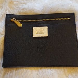 Faux Leather NIB REED by Reed Krakoff Double Zipper Wallet Red